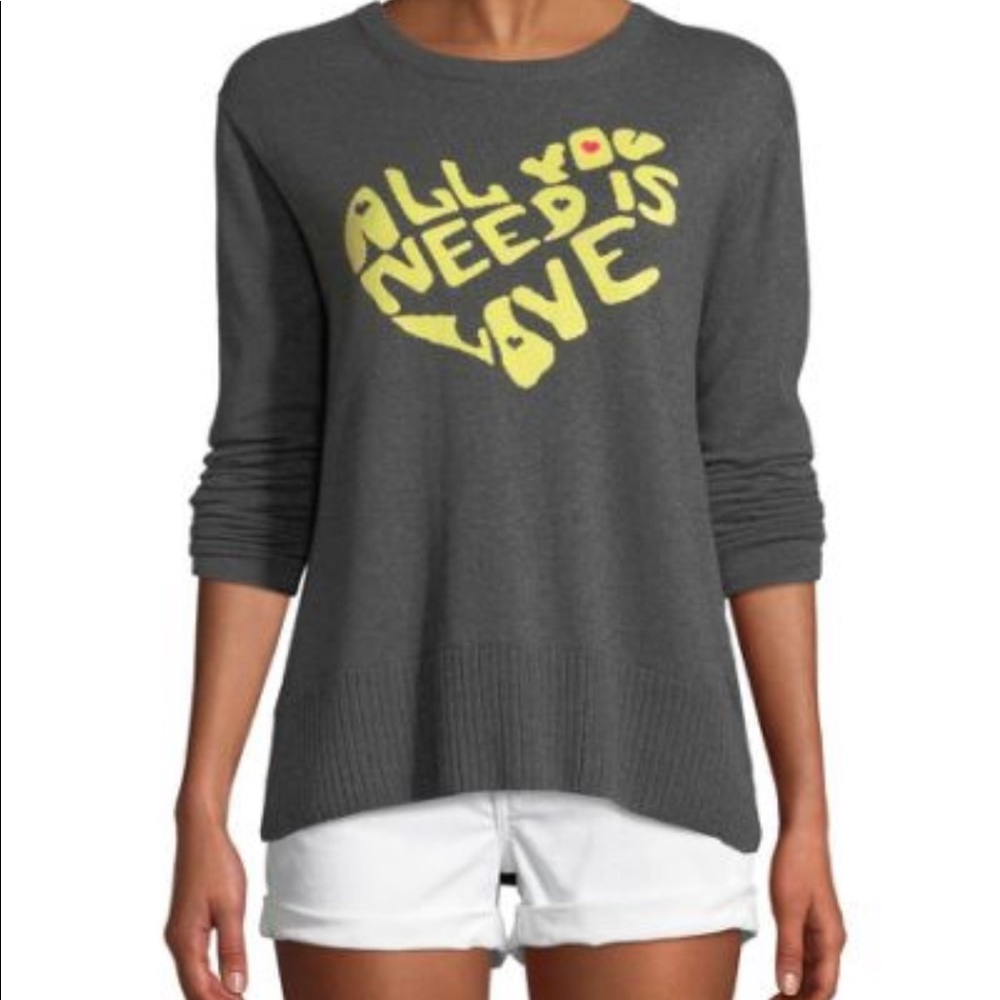 Lisa Todd "All you need is Love" Sweater S EUC